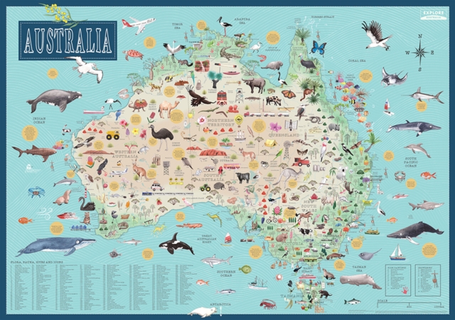 Australia: Illustrated Map, Paperback / softback Book