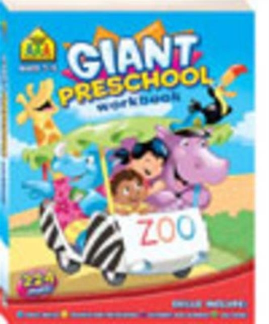 School Zone Giant Preschool Workbook, Book Book