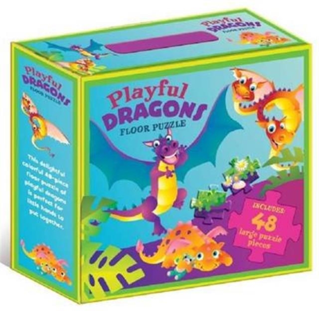 Playful Dragons Floor Puzzle, Kit Book