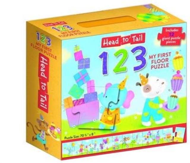 Head to Tail 123 Floor Puzzle, Game Book
