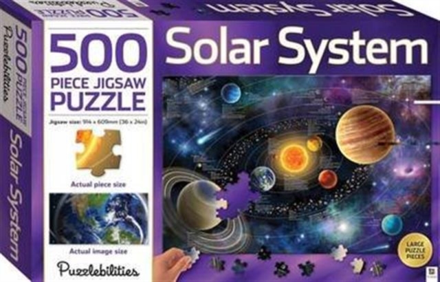 Puzzlebilities Solar System 500 Piece Jigsaw Puzzle, Jigsaw Book