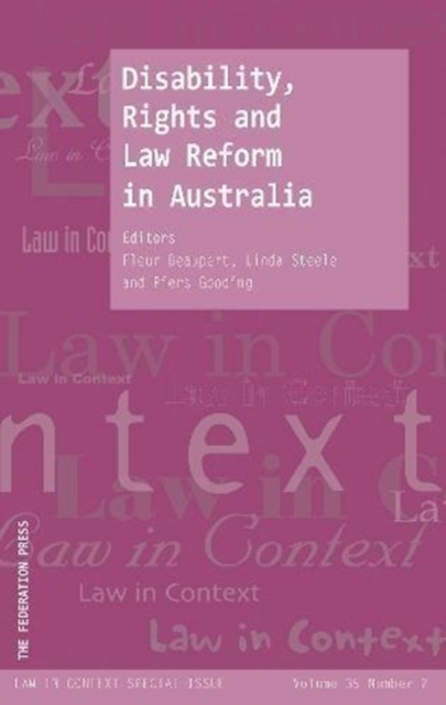 Disability, Rights and Law Reform in Australia, Paperback / softback Book