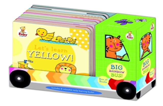 Baby Steps Big Rainbow Bus 8 Book Set, Board book Book