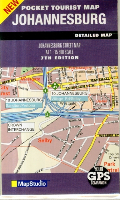 Pocket tourist map Johannesburg, Sheet map, folded Book