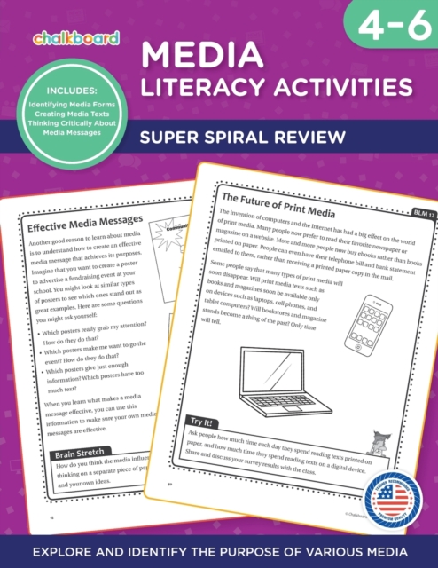 Media Literacy Activities Grades 4-6, Paperback / softback Book