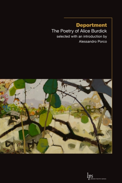 Deportment : The Poetry of Alice Burdick, Paperback / softback Book