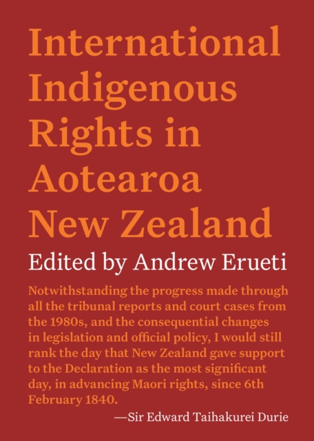 International Indigenous Rights in Aotearoa New Zealand, Paperback / softback Book