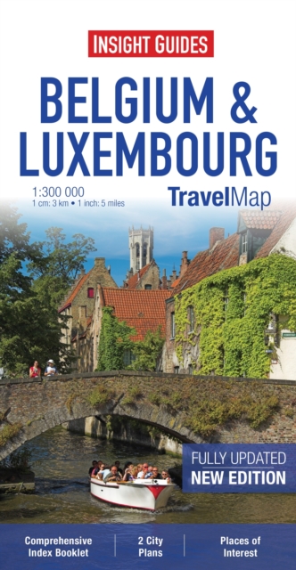 Insight Guides Travel Map Belgium and Luxembourg, Sheet map Book