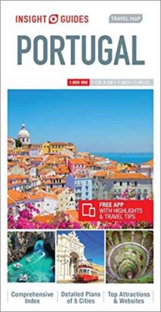 Insight Guides Travel Map Portugal, Sheet map Book