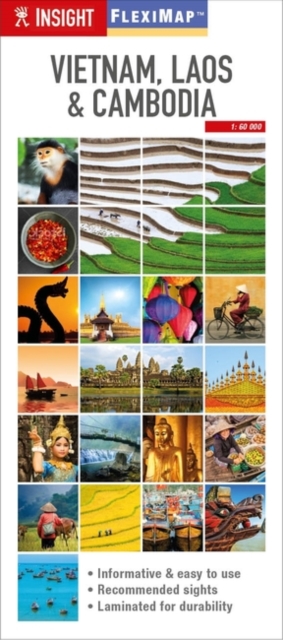 Insight Guides Flexi Map Vietnam, Cambodia and Laos, Sheet map Book