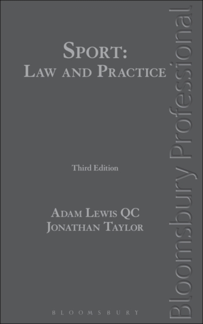 Sport: Law and Practice, Hardback Book