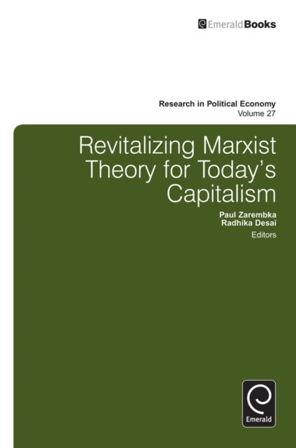 Revitalizing Marxist Theory for Today's Capitalism, Hardback Book