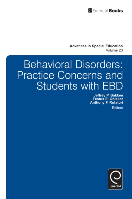 Behavioral Disorders : Practice Concerns and Students with EBD, PDF eBook