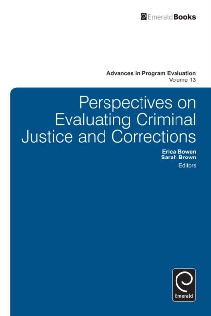 Perspectives on Evaluating Criminal Justice and Corrections, Hardback Book