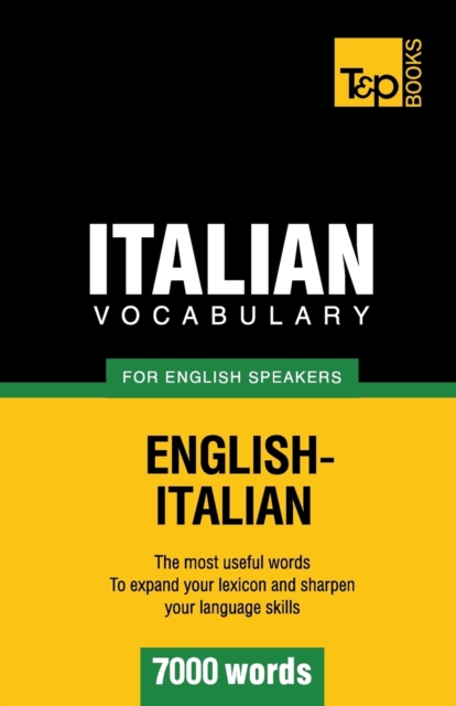 Italian vocabulary for English speakers - 7000 words, Paperback / softback Book