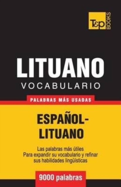 Vocabulario espa?ol-lituano - 9000 palabras m?s usadas, Paperback / softback Book