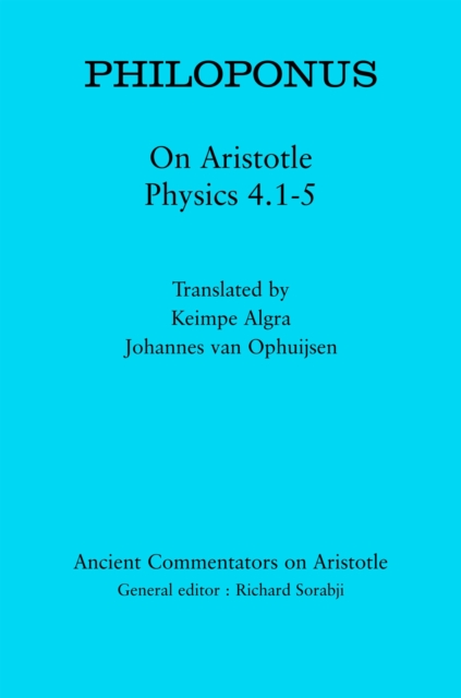 Philoponus: On Aristotle Physics 4.1-5, Hardback Book
