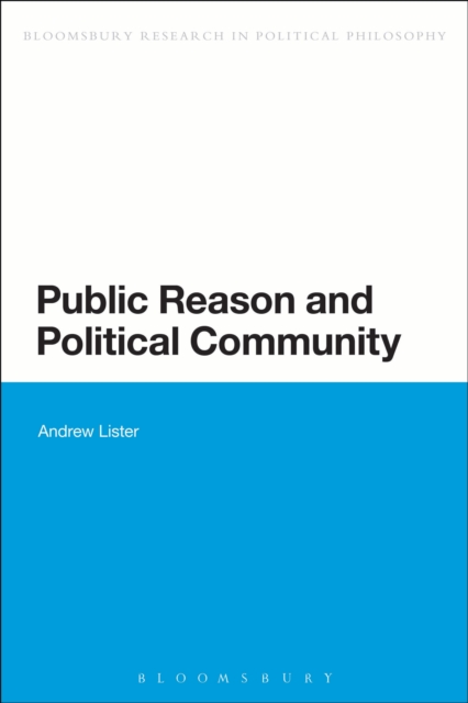 Public Reason and Political Community, EPUB eBook