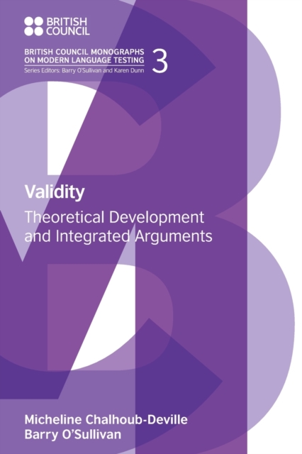 Validity : Theoretical Development and Integrated Arguments, Paperback / softback Book