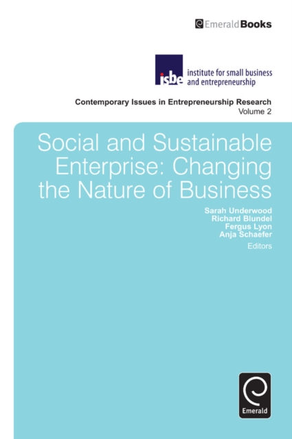 Social and Sustainable Enterprise : Changing the Nature of Business, Hardback Book