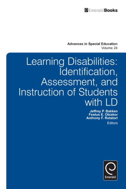 Learning Disabilities : Identification, Assessment, and Instruction of Students with LD, Hardback Book