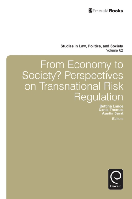 From Economy to Society : Perspectives on Transnational Risk Regulation, Hardback Book