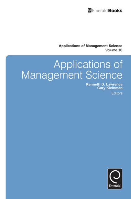 Applications of Management Science, Hardback Book