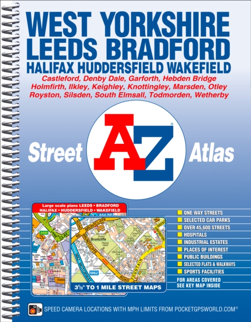 West Yorkshire A-Z Street Atlas, Spiral bound Book