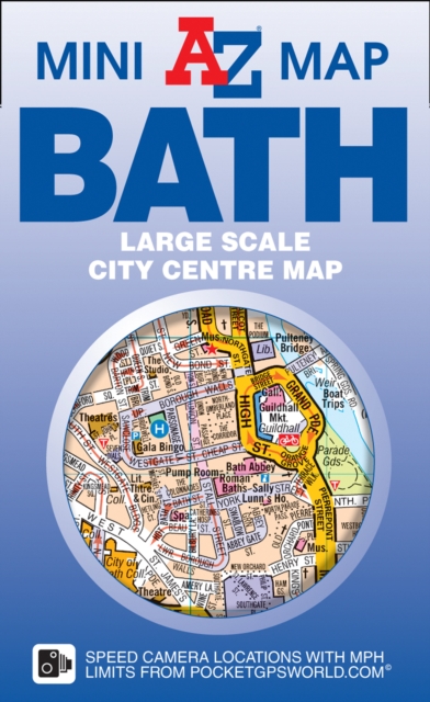 Bath Mini Map, Sheet map, folded Book