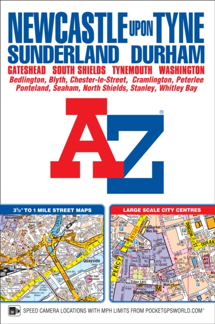 Newcastle upon Tyne A-Z Street Atlas (paperback), Paperback / softback Book