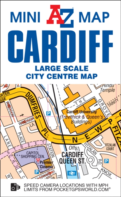 Cardiff Mini Map, Sheet map, folded Book