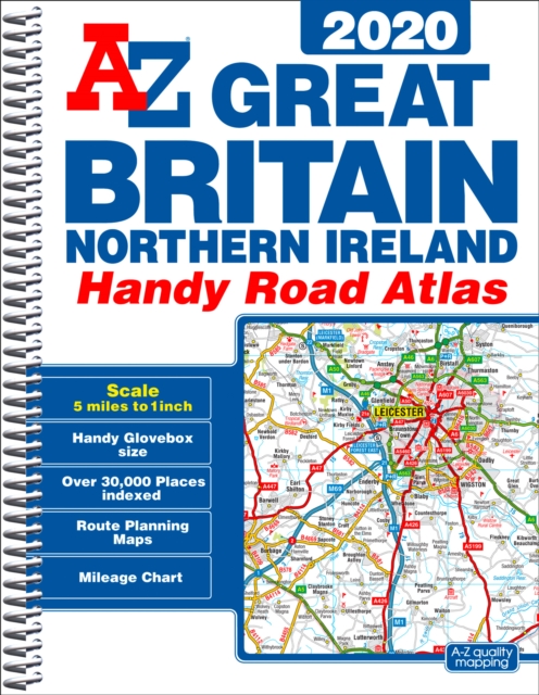 Great Britain Handy Road Atlas 2020 (A5 Spiral), Spiral bound Book