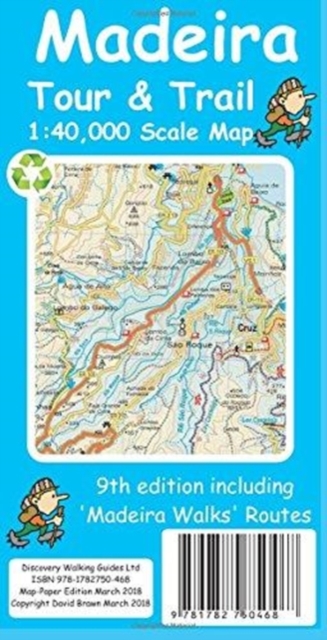 Madeira Tour & Trail Paper Map, Sheet map Book
