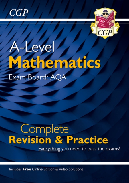 A-Level Maths AQA Complete Revision & Practice (with Online Edition & Video Solutions), Multiple-component retail product, part(s) enclose Book