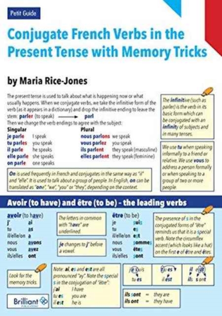 Conjugate French Verbs in the Present Tense with Memory Tricks : A Petit Guide, Paperback / softback Book