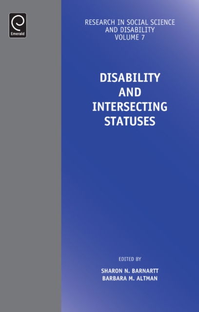 Disability and Intersecting Statuses, Hardback Book