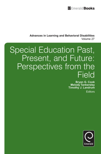 Special education past, present, and future, Hardback Book
