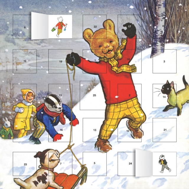 Classic Rupert advent calendar (with stickers), Calendar Book