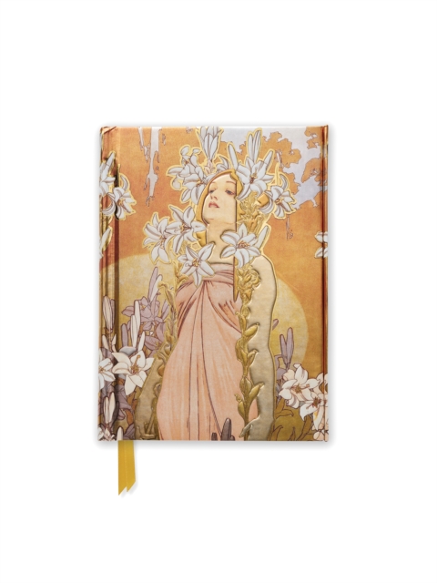 Alphonse Mucha The Flowers: Lily (Foiled Pocket Journal), Notebook / blank book Book