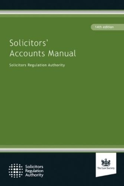 Solicitors' Accounts Manual, Paperback / softback Book