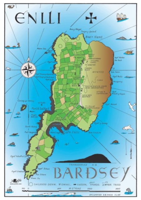 Map Ynys Enlli / Bardsey Island Map, Sheet map Book