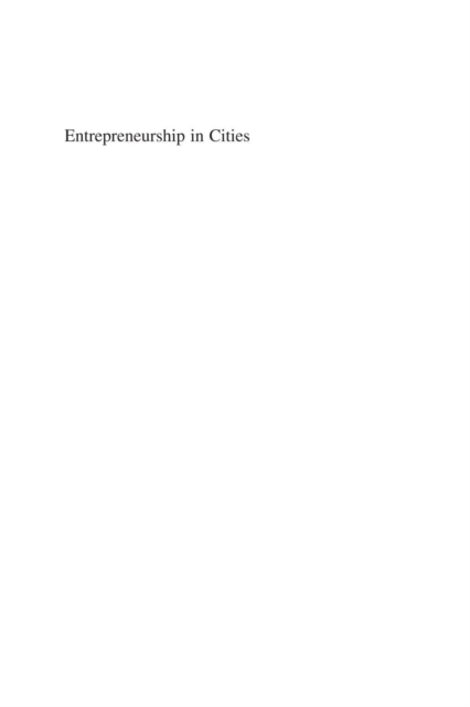 Entrepreneurship in Cities, PDF eBook