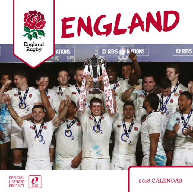 England Rugby Union Official 2018 Calendar - Square Wall Format, Calendar Book