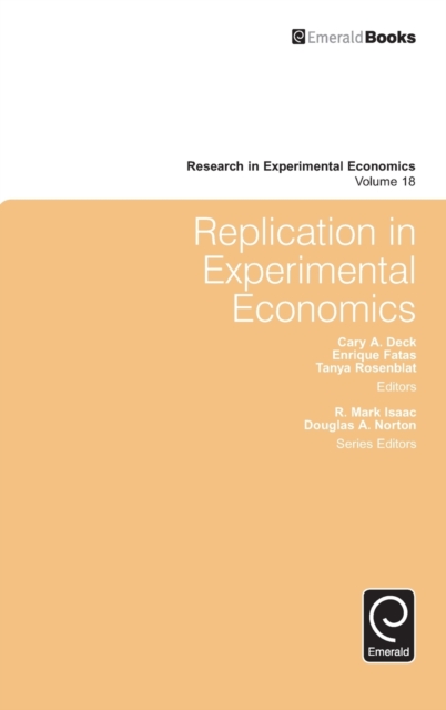 Replication in Experimental Economics, Hardback Book