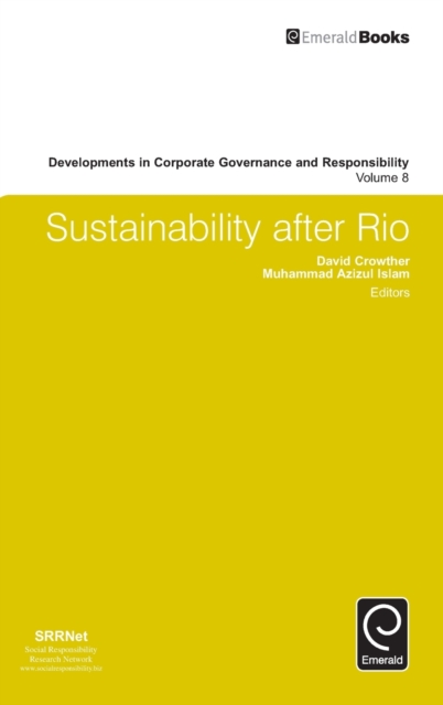 Sustainability after Rio, Hardback Book