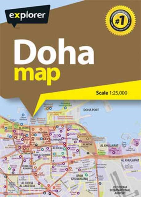 Doha City Map, Paperback / softback Book