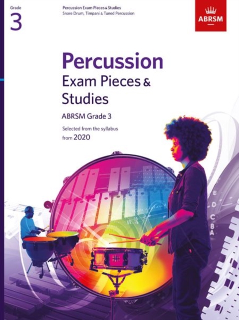 Percussion Exam Pieces & Studies, ABRSM Grade 3 : Selected from the syllabus from 2020, Sheet music Book