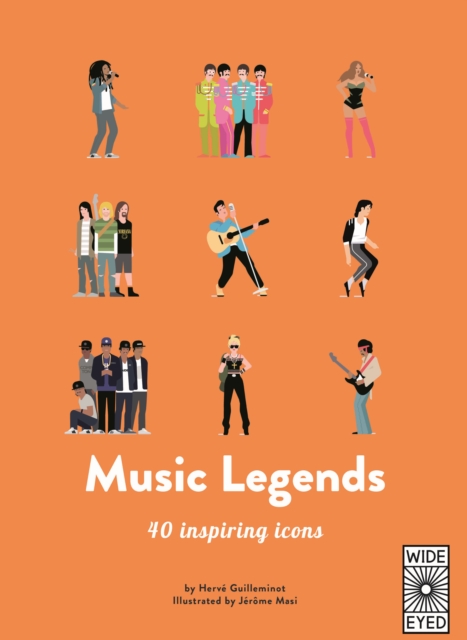 40 Inspiring Icons: Music Legends : Meet 40 pop and rock stars, Hardback Book