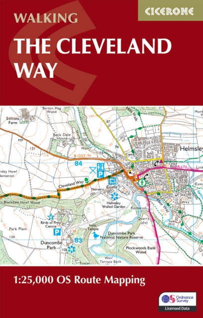 The Cleveland Way Map Booklet : 1:25,000 OS Route Mapping, Paperback / softback Book