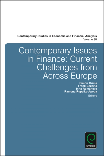 Contemporary Issues in Finance : Current Challenges from Across Europe, Hardback Book